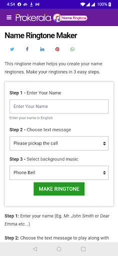Name Ringtone Maker screenshot 2