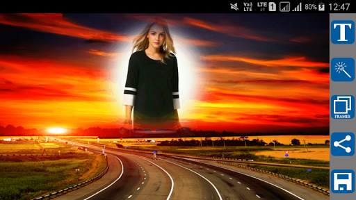 Sunset Photo Frames स्क्रीनशॉट 1