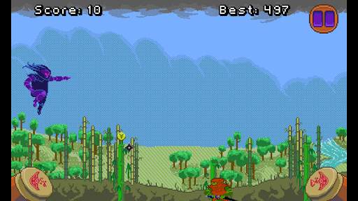Janin - ninja jumping bamboo - screenshot 3