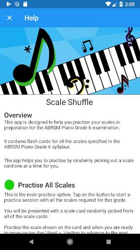 Piano Scale Shuffle ABRSM Piano Scale Cards Grade6 screenshot 8