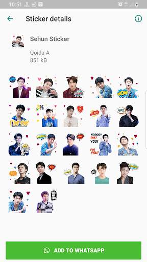 EXO WAStickerApps KPOP Idol for Whatsapp screenshot 6