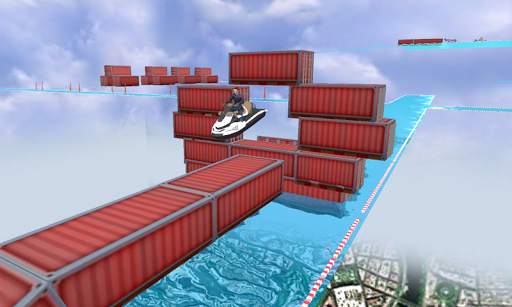 Water Slide Boat Racing Real screenshot 3