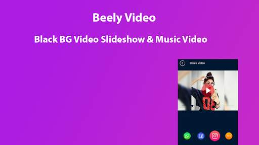 Beely Video-Black BG Video Slideshow & Music Video screenshot 6