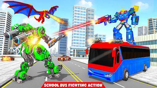 School Bus Robot Car Game screenshot 6