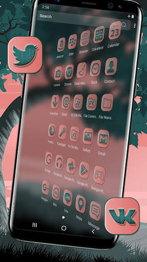 Pink Sky Launcher Theme screenshot 3