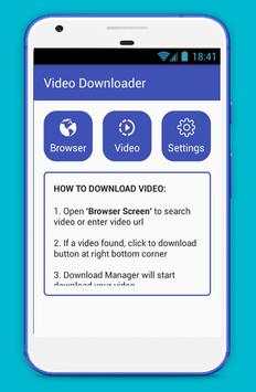 Video Downloader 2018 screenshot 1