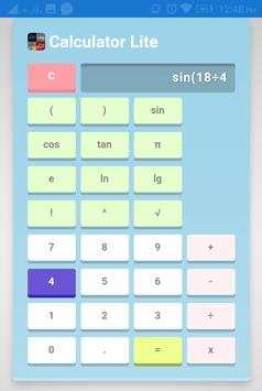 Calculator Lite screenshot 2
