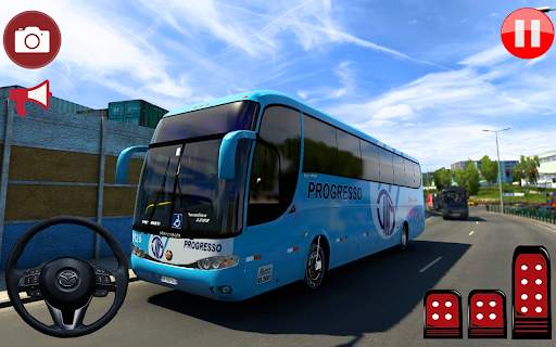 Bus Driving Games Simulator 3d screenshot 1