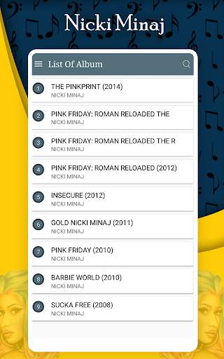 Music Player - Nicki Minaj All Songs Lyrics screenshot 2