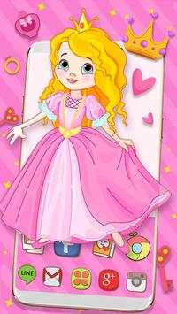 Cartoon Princess Themes HD Wallpapers 3D icons screenshot 1