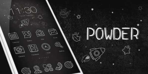 Powder GO Launcher Theme screenshot 5