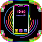Rounded Corner-LED Border light Live Wallpaper icon