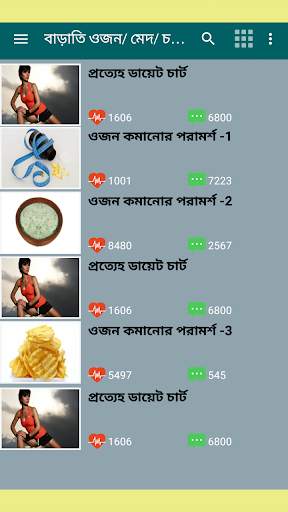 মোটা স্বাস্থ্য চিকনের উপায় -Diet plan/weight loss screenshot 3