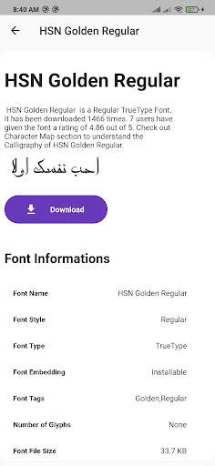 Arabic Fonts screenshot 3