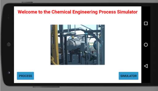 Chemical process simulator screenshot 1