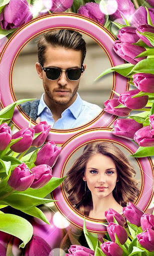 Flower Dual Photo Frames App screenshot 2