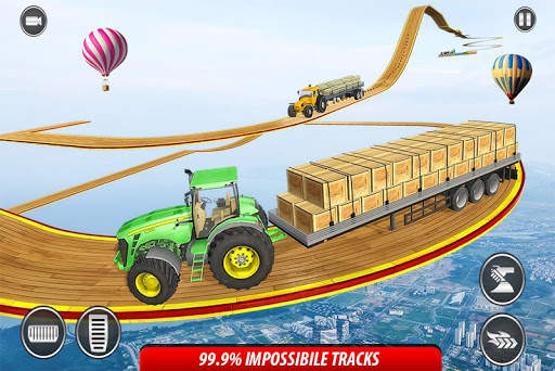 Mega Ramp Tractor Stunts: Tractor Racing Simulator screenshot 5