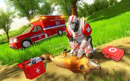 Doctor Robot Wild Animals Rescue Simulator screenshot 3