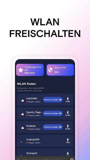 WLAN-Passwortkarte Instabridge screenshot 2