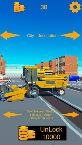Crazy Tractor Driver Racing screenshot 1