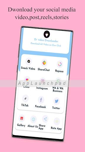 Dr Video Dwonloader-social media dwonloader screenshot 1