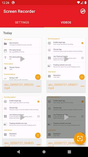 Mini Screen Recorder - REC Video Record स्क्रीनशॉट 4
