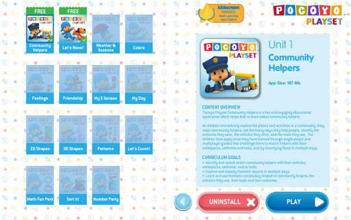 Pocoyo PlaySet Learning Games screenshot 7