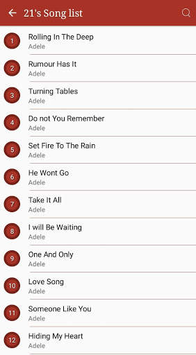 All Adele Songs Lyrics screenshot 1