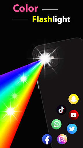 Colour Flashlight - Call & SMS screenshot 3
