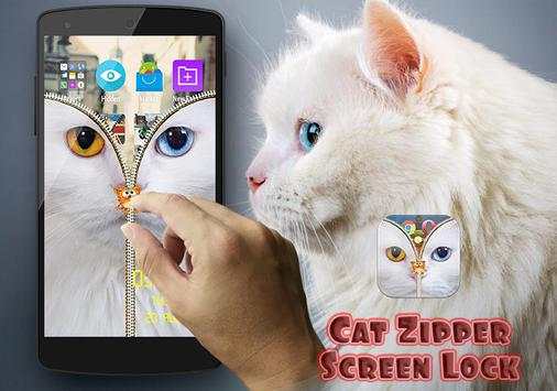 Cat Zipper Screen Lock Free screenshot 4