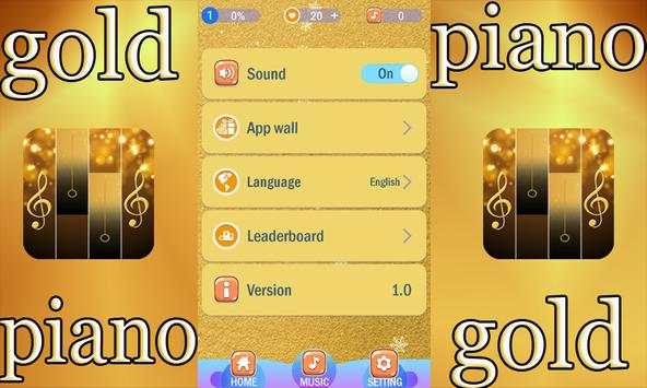 piano gold tiles screenshot 4