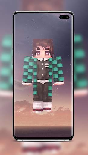 Demon Slayer Minecraft Skin screenshot 3