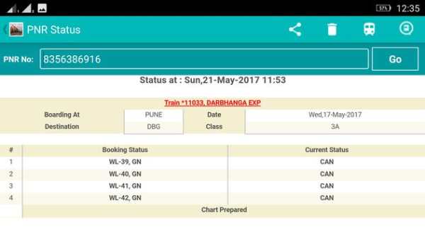 PNR Status screenshot 9