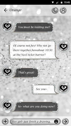 GO SMS PRO SILVER THEME screenshot 3