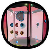 Next Launcher 3D Theme PolyGon icon