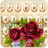 Luxurious Golden Rose Keyboard icon