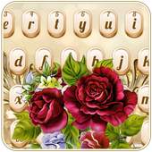 Luxurious Golden Rose Keyboard 10001003