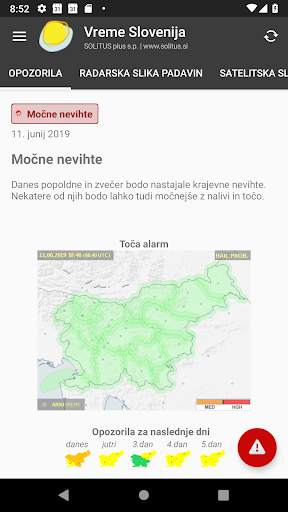 Vreme Slovenija screenshot 2