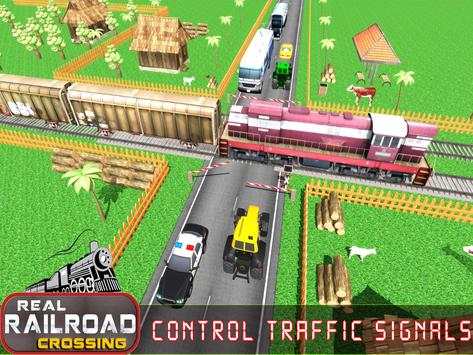 Real Railroad Train Crossing - Free Train Games screenshot 7