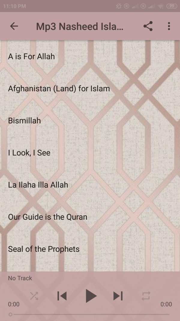 MP3 ISLAMIC NASHEED screenshot 2