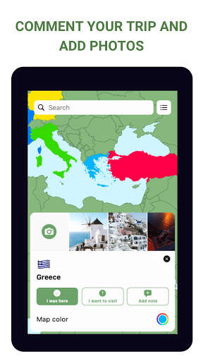 Visited Countries Map - World Travel Planner List screenshot 3