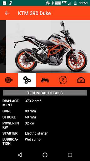 KTM Bikes India : Price, Mileage, Features screenshot 5