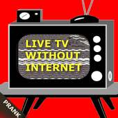 Free TV without internet fake funny prank icon