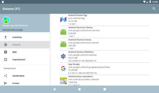 Gestore app di sistema screenshot 12