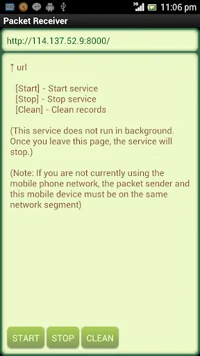Packet Receiver screenshot 1