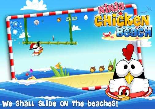 Ninja Chicken Beach screenshot 4