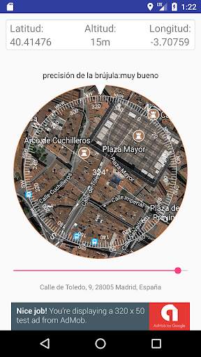 Brújula Pro - La brújula con mapa de satélite screenshot 1