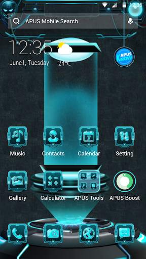 Mechanical Future APUS Launcher theme screenshot 2