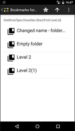 Bookmarks for OneDrive screenshot 2