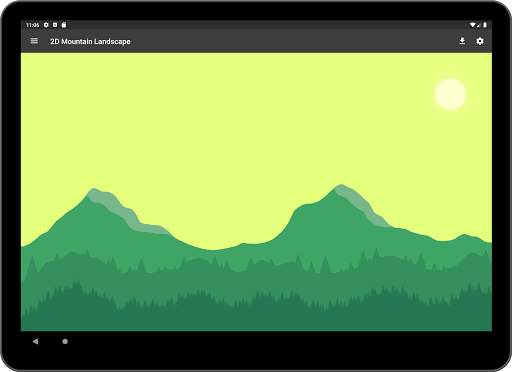 2D Mountain Landscape - Live Wallpapers screenshot 10